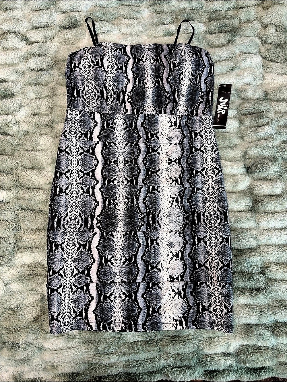 Jump  Animal Print Mini Dress in Black & Pink Size Medium NWT